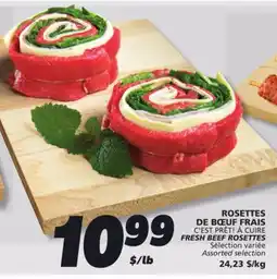 IGA C'EST PRÊT! À CUIRE FRESH BEEF ROSETTES offer