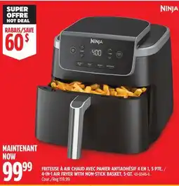 Canadian Tire NINJA 4-IN-1 AIR FRYER WITH NON-STICK BASKET, 5QT offer