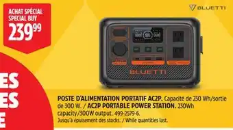 Canadian Tire BLUETTI AC2P PORTABLE POWER STATION offer