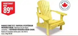 Canadian Tire ADIRONDACK OUTDOOR MUSKOKA BEAR CHAIR offer