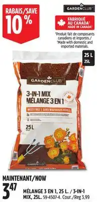 Canadian Tire 3 IN 1 MIX, 25L offer