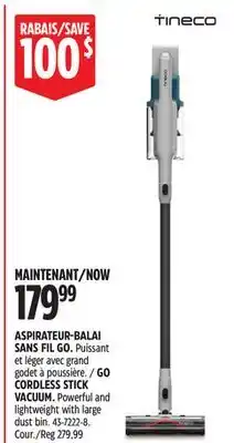 Canadian Tire GO CORDLESS STICK VACUUM offer
