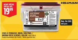 Canadian Tire HILLMAN BROWN DECK SCREWS, 500 PK offer