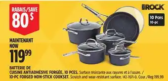 Canadian Tire HERITAGE THE ROCK 10-PC FORGED NON-STICK COOKSET offer