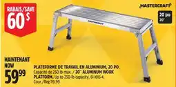 Canadian Tire 20˝ ALUMINUM WORK PLATFORM offer