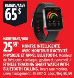 Canadian Tire APEXFIT FITNESS TRACKING SMART WATCH WITH BLUETOOTH CALLING offer