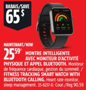 Canadian Tire APEXFIT FITNESS TRACKING SMART WATCH WITH BLUETOOTH CALLING offer
