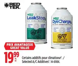 Canadian Tire Red Tek Selected A/C Additives‡ offer