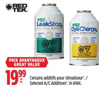 Canadian Tire Red Tek Selected A/C Additives‡ offer