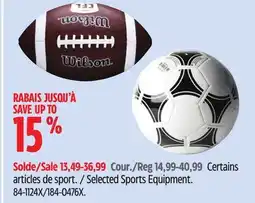 Canadian Tire Wilson Selected Sports Equipment offer