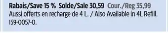 Canadian Tire Scotts Available in 4L Refill offer
