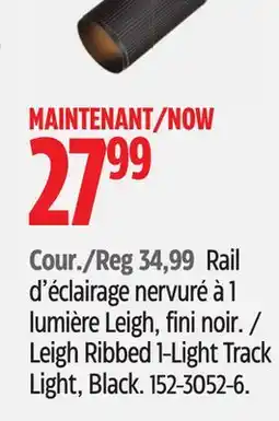 Canadian Tire Canvas Leigh Ribbed 1-Light Track Light offer