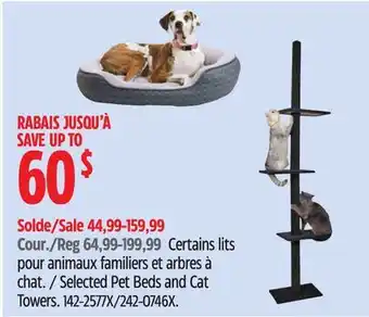 Canadian Tire Selected Pet Beds and Cat Towers offer