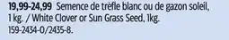 Canadian Tire ProLong White Clover or Sun Grass Seed offer