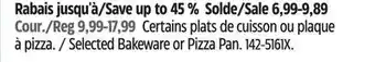 Canadian Tire Master Chef Selected Bakeware or Pizza Pan offer
