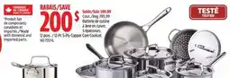 Canadian Tire Paderno 12-Pc 5-Ply Copper Core Cookset offer
