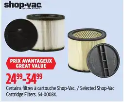 Canadian Tire Shop-Vac Selected Shop-Vac Cartridge Filters offer