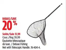 Canadian Tire Lucky Deluxe Fishing Net with Telescopic Handle offer