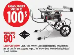 Canadian Tire 10˝ Heavy-Duty Worm Drive Table Saw offer
