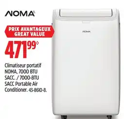 Canadian Tire NOMA 7000-BTU SACC Portable Air Conditioner offer