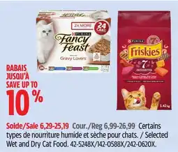 Canadian Tire Purina Selected Wet and Dry Cat Food offer