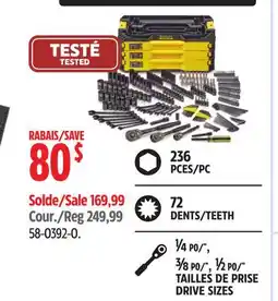 Canadian Tire Stanley DRIVE SIZES offer