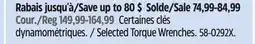 Canadian Tire Selected Torque Wrenches offer