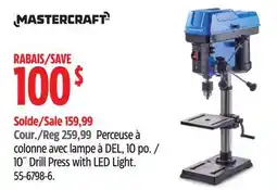 Canadian Tire 10˝ Drill Press with LED Light offer