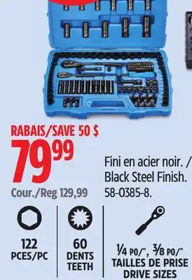 Canadian Tire Mastercraft ¼ PO/, ⅜ PO/ TAILLES DE PRISE DRIVE SIZES offer