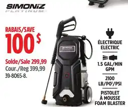 Canadian Tire Simoniz Platinum ELECTRIC FOAM BLASTER offer