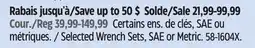 Canadian Tire Mastercraft Selected Wrench Sets offer
