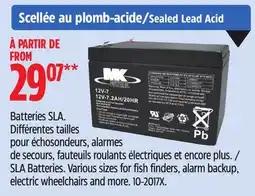 Canadian Tire SLA Batteries offer