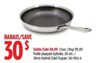 Canadian Tire Paderno 24cm Hybrid Clad Frypan offer
