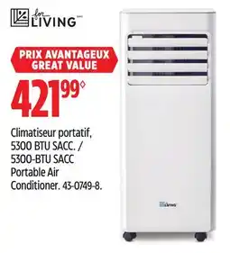 Canadian Tire FOR LIVING 5300-BTU SACC Portable Air Conditioner offer