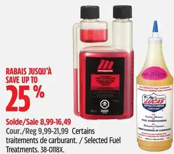 Canadian Tire Lucas Selected Fuel Treatments offer
