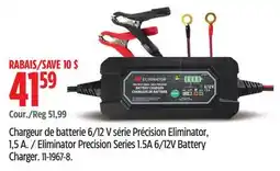 Canadian Tire Eliminator Precision Series 1.5A 6/12V Battery Charger Motomaster offer