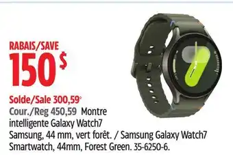 Canadian Tire Samsung Galaxy Watch7 Smartwatch offer