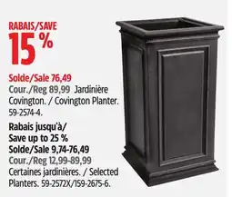 Canadian Tire Covington Planter offer