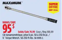 Canadian Tire Maximum 1⁄2 Torque c offer