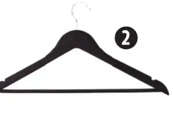 Canadian Tire Slim Wood Hanger with Pant Bar, 10-Pk, Black offer