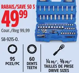 Canadian Tire Mastercraft General Use Socket Set offer
