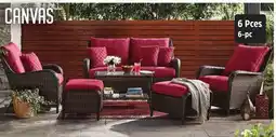 Canadian Tire Rosedale Conversation Set. 2 chairs, 2 ottomans, sofa and coffee table offer