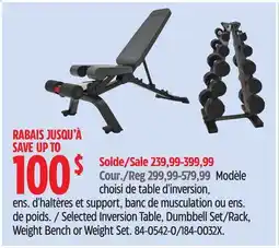 Canadian Tire Weight Bench or Weight Set offer