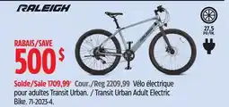 Canadian Tire Raleigh Transit Urban Adult Electric Bike offer
