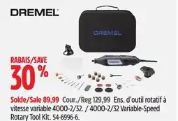 Canadian Tire Dremel 4000-2/32 Variable-Speed Rotary Tool Kit offer