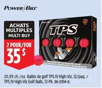 Canadian Tire Powerbilt TPS IV High-Viz Golf Balls, 12-Pk offer