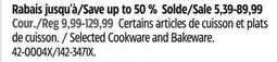 Canadian Tire Master Chef Selected Cookware and Bakeware offer