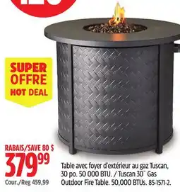 Canadian Tire For Living Tuscan 30˝ Gas Outdoor Fire Table offer