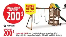 Canadian Tire Kidkraft Arbour Crest Swing Set offer