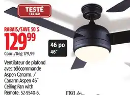 Canadian Tire Aspen Canarm Aspen 46˝ Ceiling Fan with Remote offer